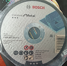 BOSCH -125- 2.5 MM STANDART  SERİ DÜZ METAL KESME DİSKİ (TAŞ ) GRİ